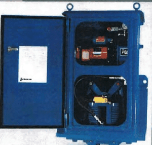 Self-Contained Storm Brake with Integral Power Unit